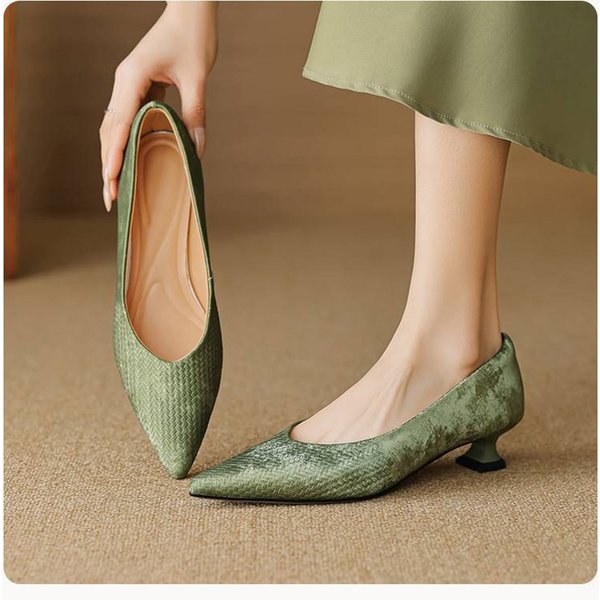 CHIKO Evvie Pointy Toe Kitten Heels Pumps Shoes