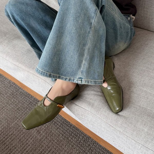 CHIKO Esmeralda Square Toe Wedge Mary Jane Shoes