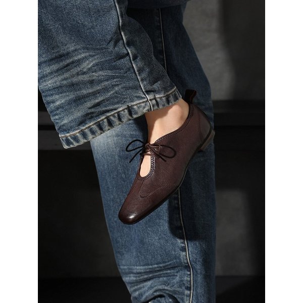 CHIKO Franciska Square Toe Block Heels Moccasins