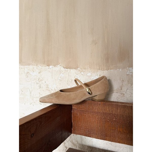 CHIKO Gillan Pointy Toe Block Heels Mary Jane Shoes