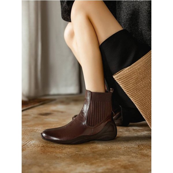 CHIKO Glenna Round Toe Wedge Ankle Boots, Fashion Sneakers