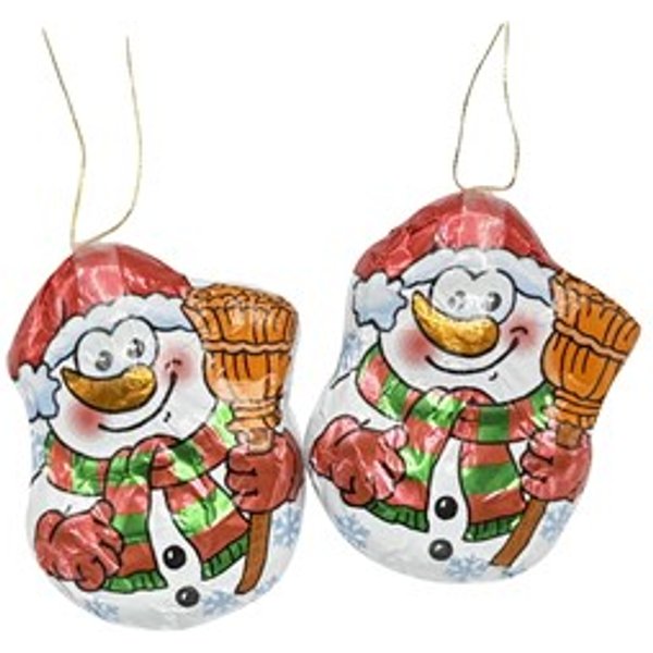 Milk Chocolate Snowman Tree Decorations - Bag of 5