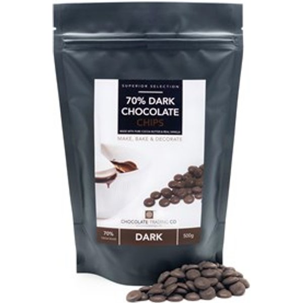 70% Dark Chocolate Chips - Small 200g bag