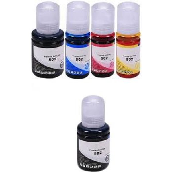 Compatible Epson T5021/24 Full Set + 1 EXTRA Black Ink Bottles (5 Pack) Multipack