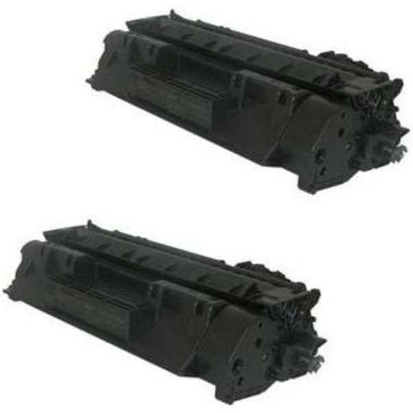 Compatible HP 05A Black Toner Cartridges (2 Pack) Twin Pack