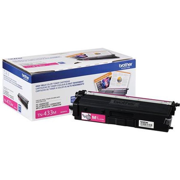 Brother TN433M Magenta Original High Capacity Toner Cartridge