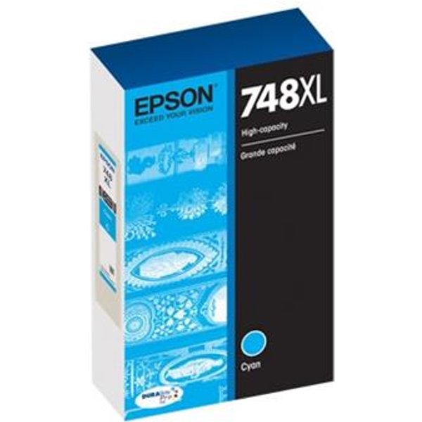 Epson 748XL (T748XL220) Cyan Original High Capacity Ink Cartridge