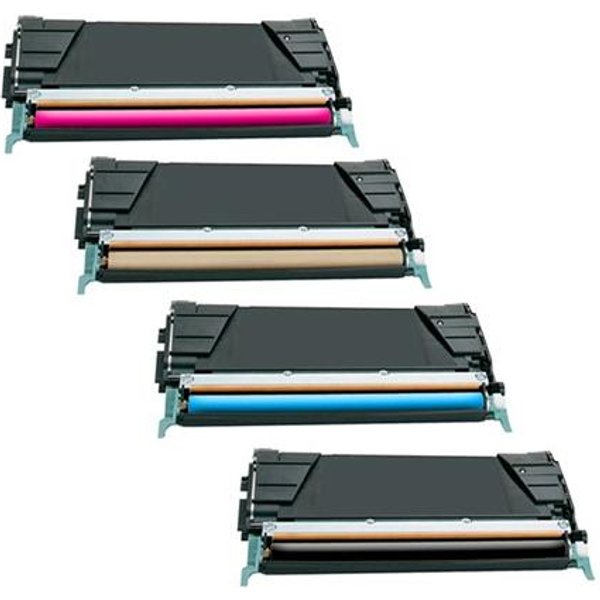 Compatible Lexmark X746H1KG/CG/MG/YG Full Set Toner Cartridges (4 Pack) Multipack