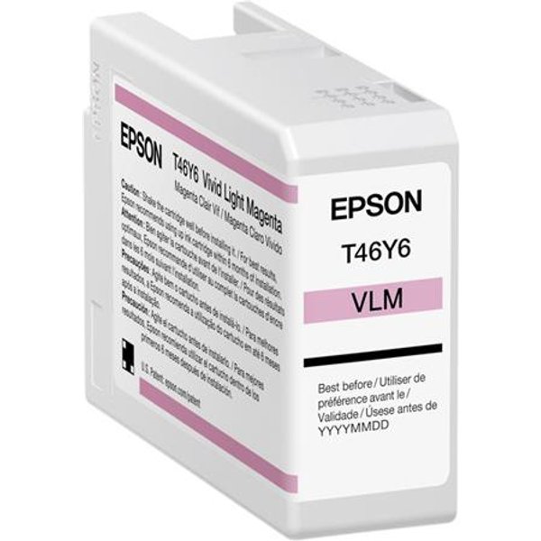 Epson T46Y (T46Y600) Vivid Light Magenta Original Ink Cartridge
