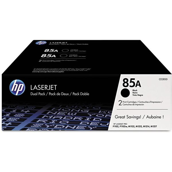 HP 85A Black Original Toner Cartridges (Twin Pack)