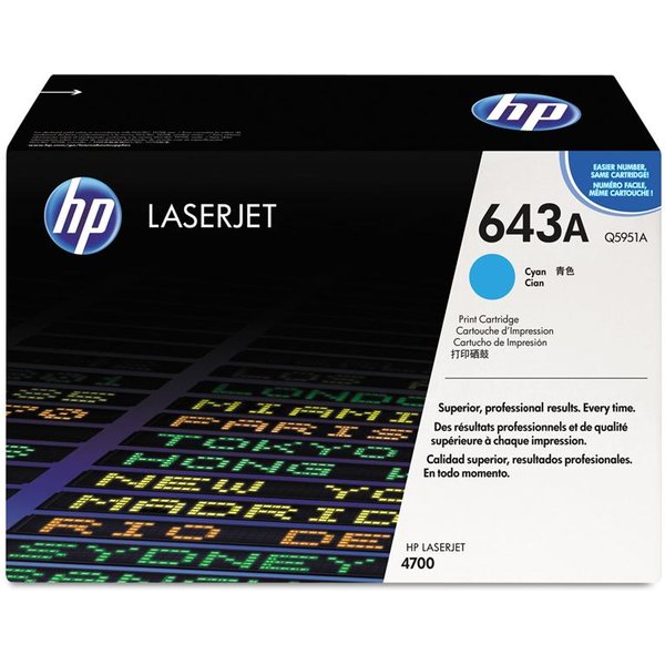 HP Color LaserJet Q5951A Cyan Original Print Cartridge with HP ColorSphere Toner