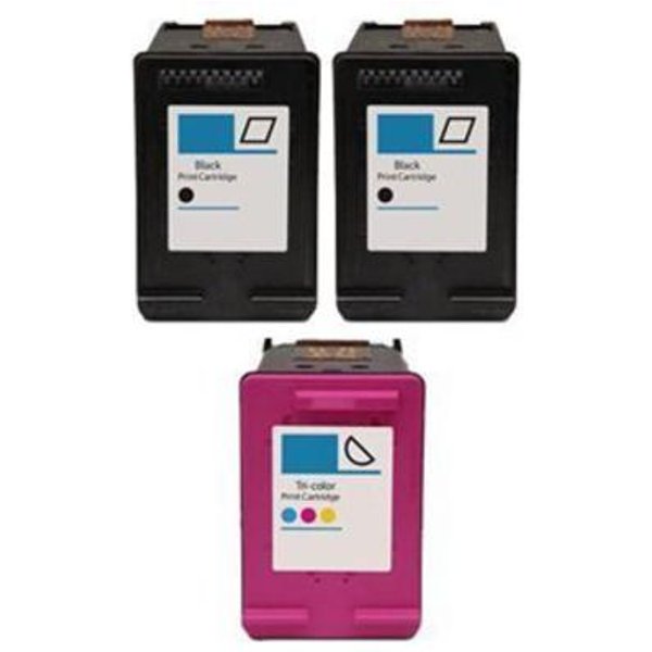 Compatible HP 60XL Full Set + 1 EXTRA Black Ink Cartridges (3 Pack) Multipack