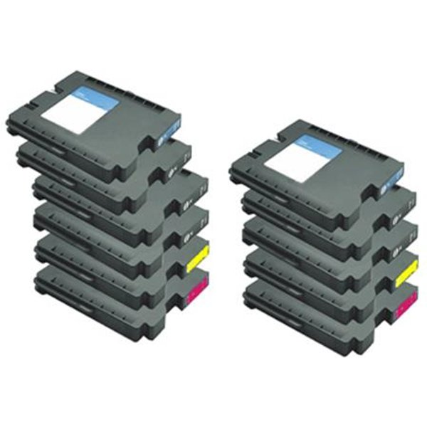 Compatible Ricoh 405688/91 2 Full Sets + 3 EXTRA Black Inkjet Cartridges (11 Pack) Multipack