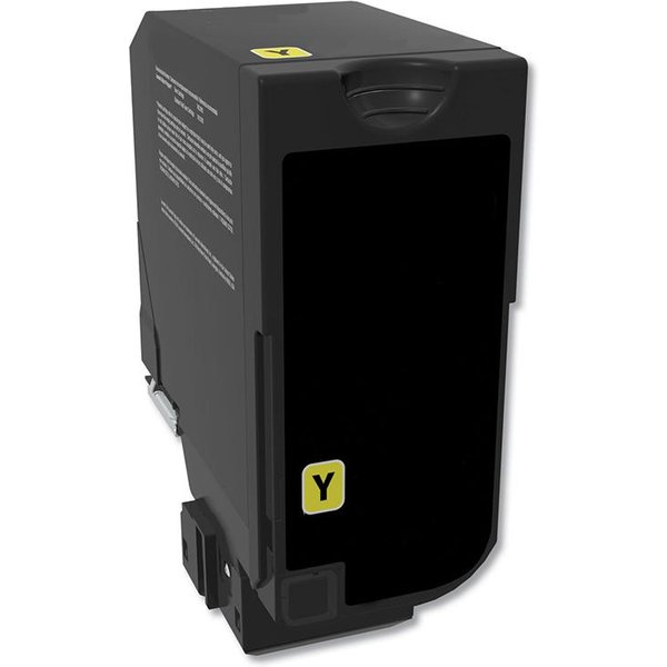 Compatible Lexmark 74C0H40 Yellow High Yield Toner Cartridge