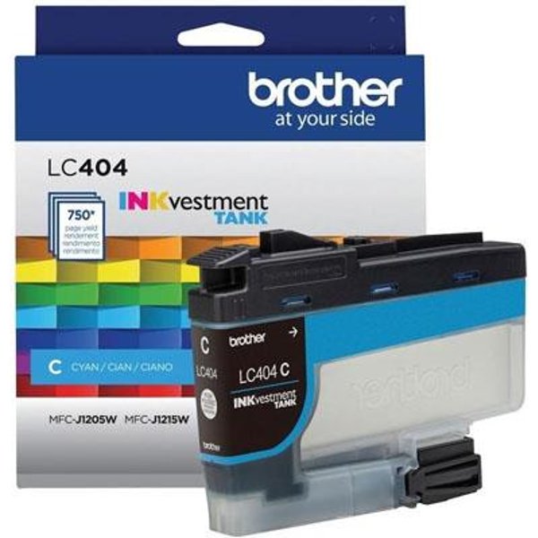 Brother LC404CS Cyan Original Standard Yield Ink Cartridge