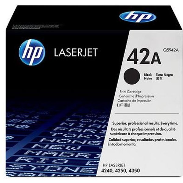 HP LaserJet 42A (Q5942A) BK Original Standard Capacity with Smart Printing Technology