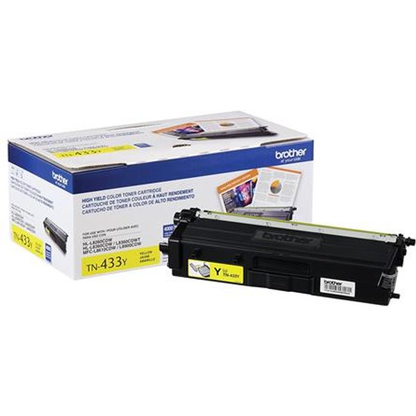 Brother TN433Y Yellow Original High Capacity Toner Cartridge