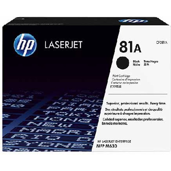 HP 81A Black Original Toner Cartridge (CF281A)