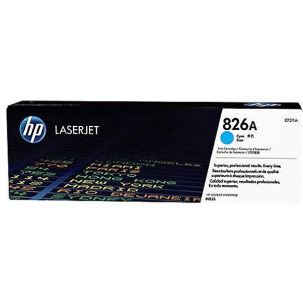 HP 826A Cyan Original Toner Cartridge (CF311A)