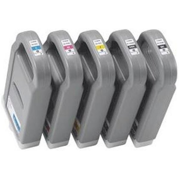 Compatible Canon PFI-703 BK/MBK/C/M/Y Full Set + 2 EXTRA Black Inkjet Cartridges (9 Pack) Multipack