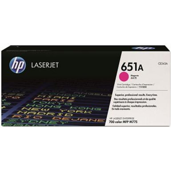 HP 651A Magenta Original Toner Cartridge (CE343A)