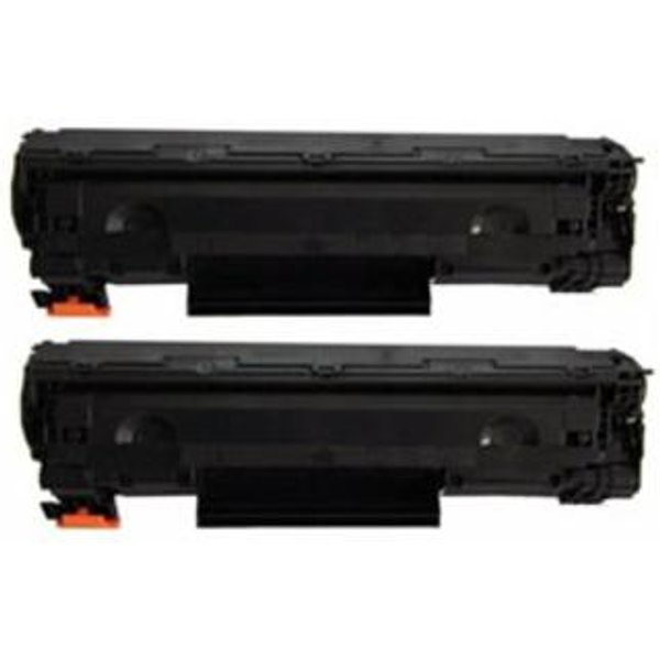 Compatible HP No.36A Black Toner Cartridges (2 Pack) Twin Pack