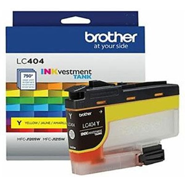 Brother LC404YS Yellow Original Standard Yield Ink Cartridge