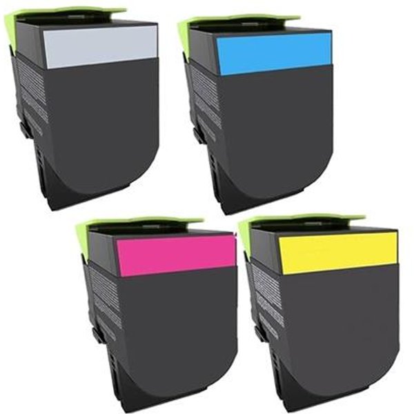 Compatible Lexmark 71B10K0/C0/M0/Y0 Full Set Standard Yield Toner Cartridges (4 Pack) Multipack