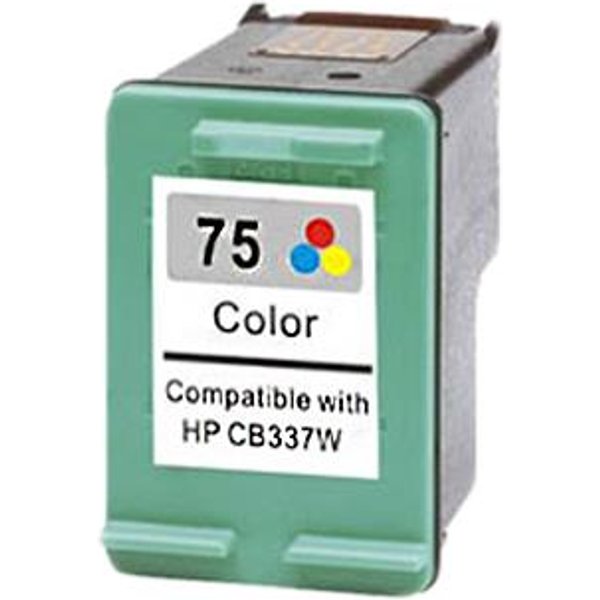Compatible HP 75 Ink Cartridge (Replaces HP CB337WN) Color