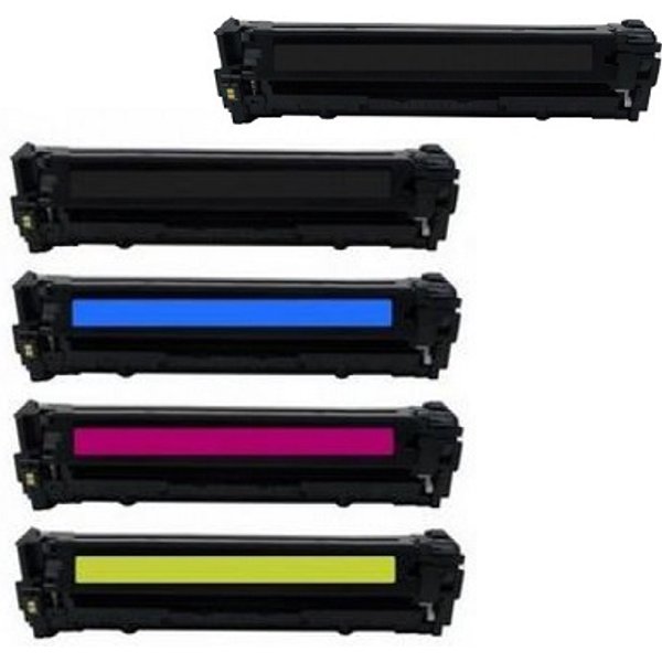 Compatible HP 128A Full set + 1 EXTRA Black Toner Cartridges (5 Pack) Multipack