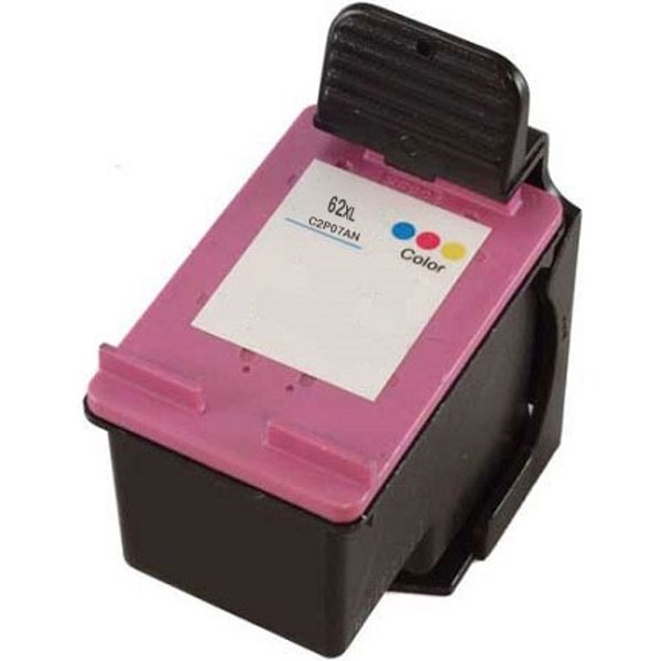Compatible HP 62XL High Yield Ink Cartridge (Replaces HP C2P07AN) Color