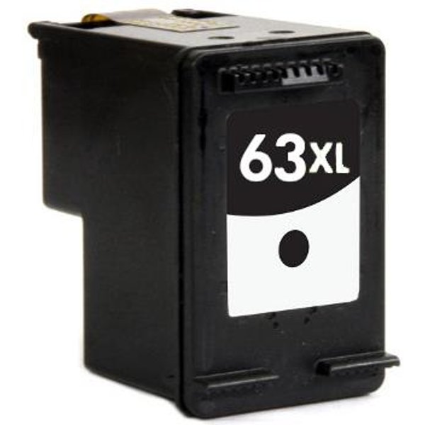 Compatible HP 63XL High Yield Ink Cartridge (Replaces HP F6U64AN) Black