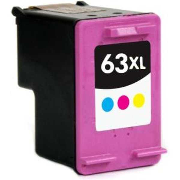 Compatible HP 63XL High Yield Ink Cartridge (Replaces HP F6U63AN) Color