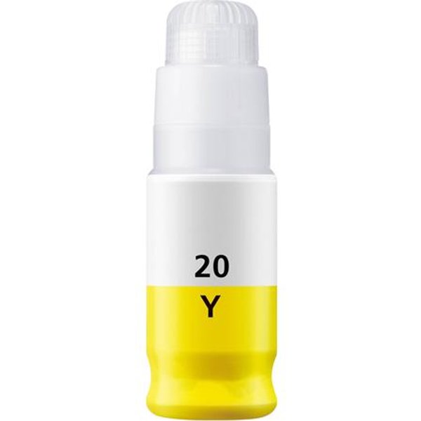 Compatible Canon GI-20Y Ink Bottle (Replaces Canon 3396C001) Yellow