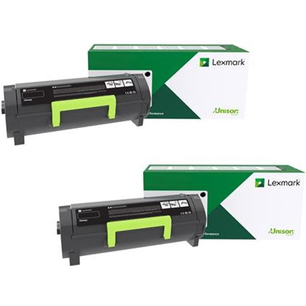 Lexmark B341H00 Black Original High Yield Return Program Toner Cartridge Twin Pack (2 Pack)
