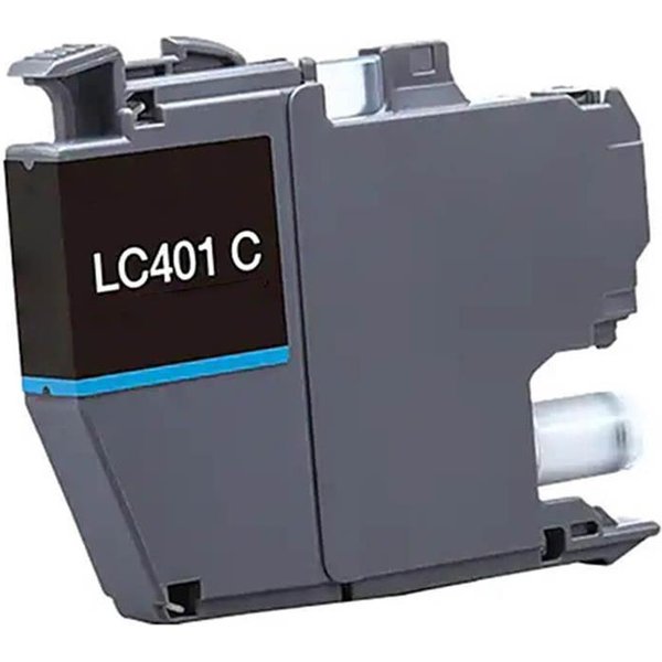 Compatible Brother LC401C Standard Yield Ink Cartridge Cyan