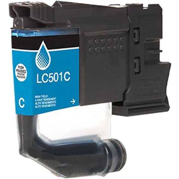 Compatible Brother LC501C Standard Yield Ink Cartridge Cyan