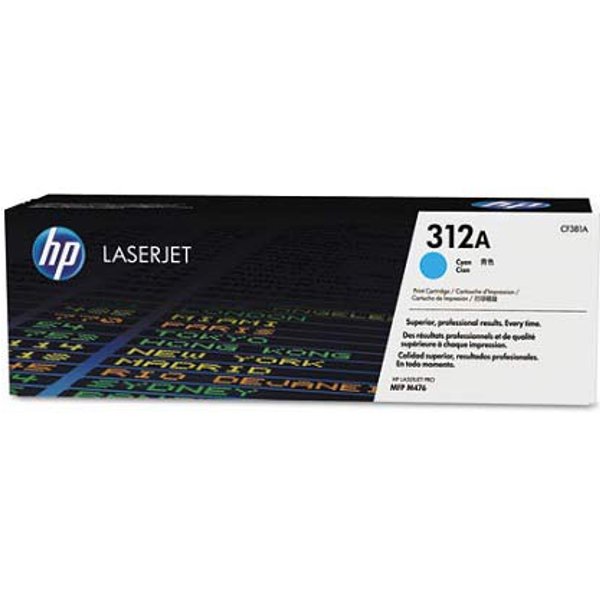 HP 312A Cyan Original Toner Cartridge (CF381A)
