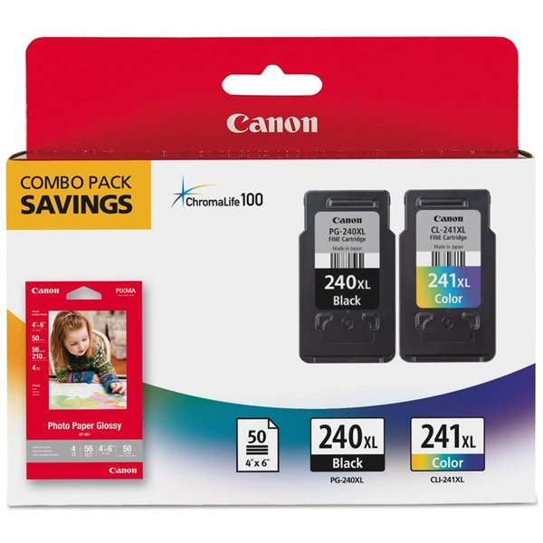 Canon PG-240XL/CL-241XL Original Black and Color Ink Cartridge Combo Pack