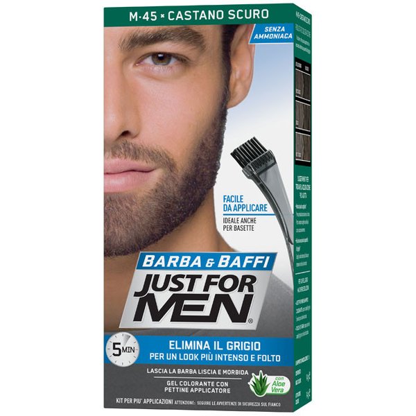 Just for men barba & baffi m45 castano scuro 51 g