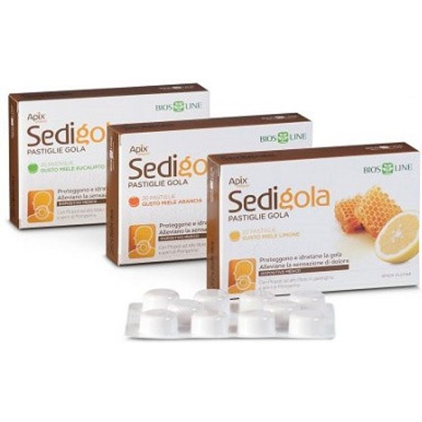 Apix propoli sedigola miele limone 20 pastiglie