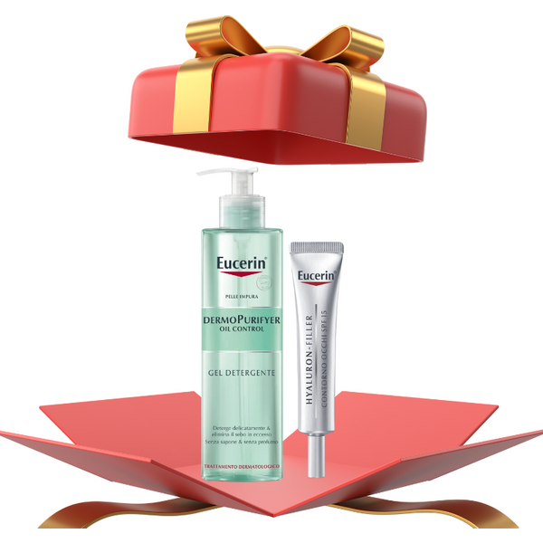 Cofanetto eucerin gel detergente 400ml + contorno occhi 15ml