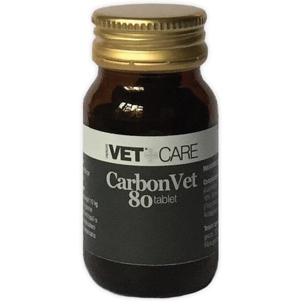 Carbonvet vetcare 80 compresse 500mg