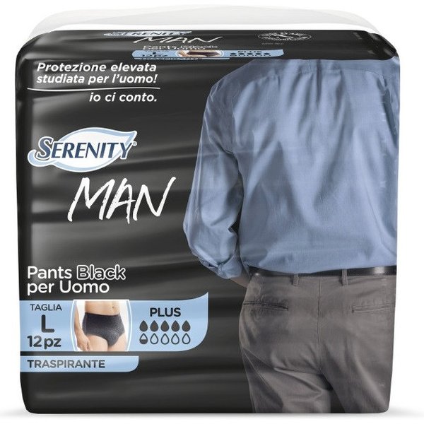 Serenity man pants black l 12p
