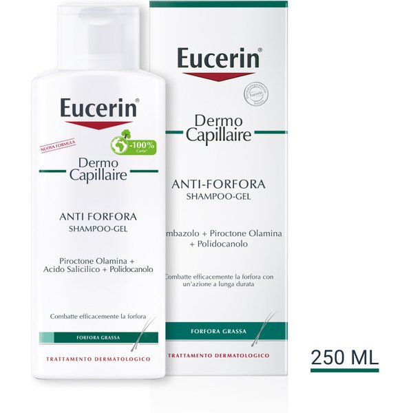 Eucerin Dermo Capillare shampoo-gel antiforfora grassa 250ml