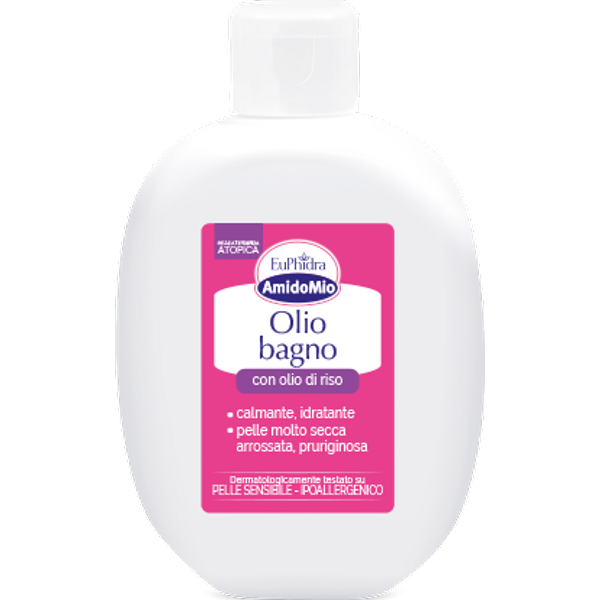 Euphidra AmidoMio olio bagno lenitivo e protettivo per pelli secche e sensibili 200ml