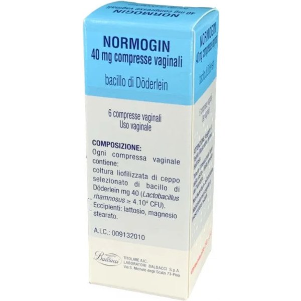 Normogin 6 compresse vaginali 40mg