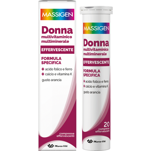 Massigen dailyvit + donna multivitaminico 20 compresse effervescenti
