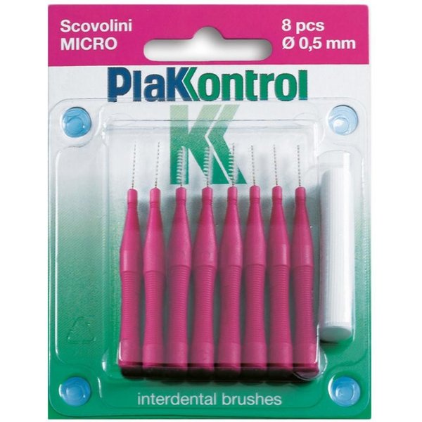 Plakkontrol scovolino micro con manico 0.5 8pz