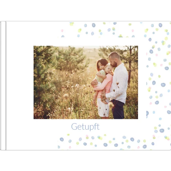 Echtfotobuch 20x15 Querformat - Getupft